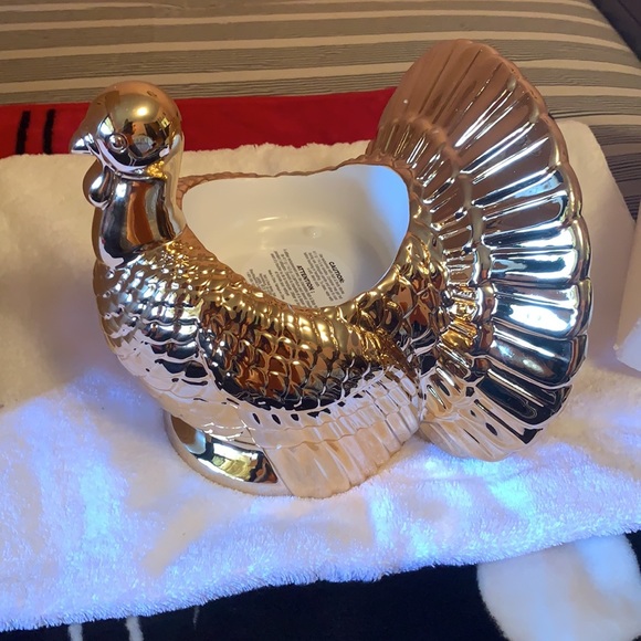 Bath and body Works gold turkey candle holder new - Picture 4 of 7